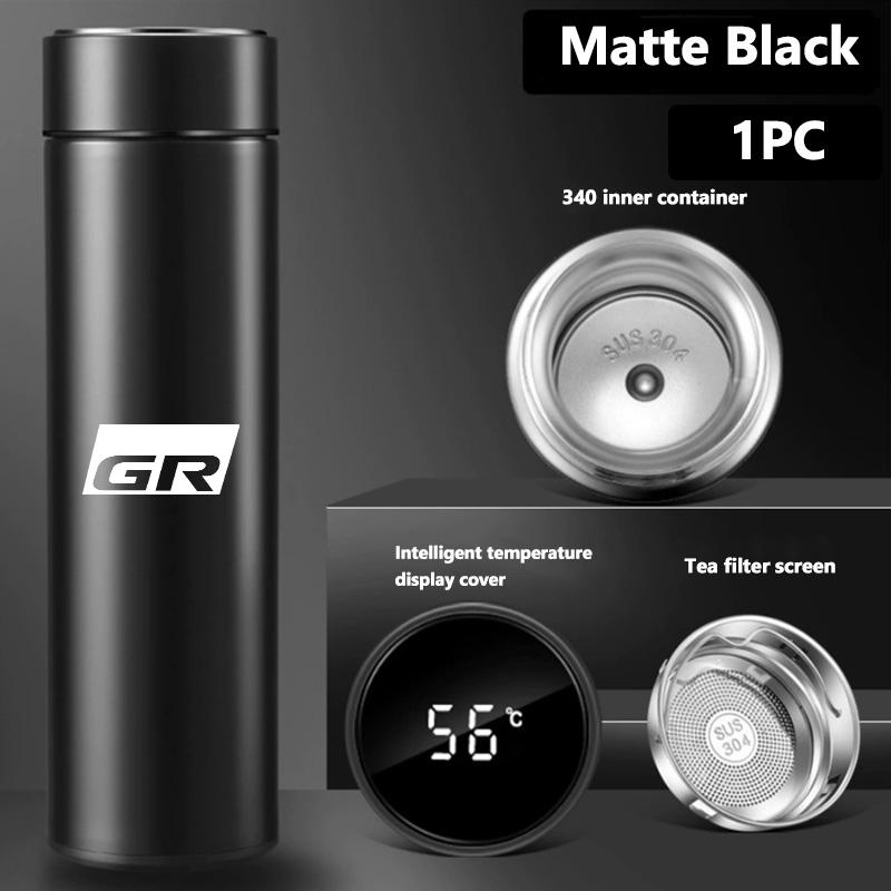 

For Toyota Car Intelligent Thermos Cup Stainless Steel Insulation Cup Auto Accessories Gazoo Racing TRD Corolla Yaris Chr Auris