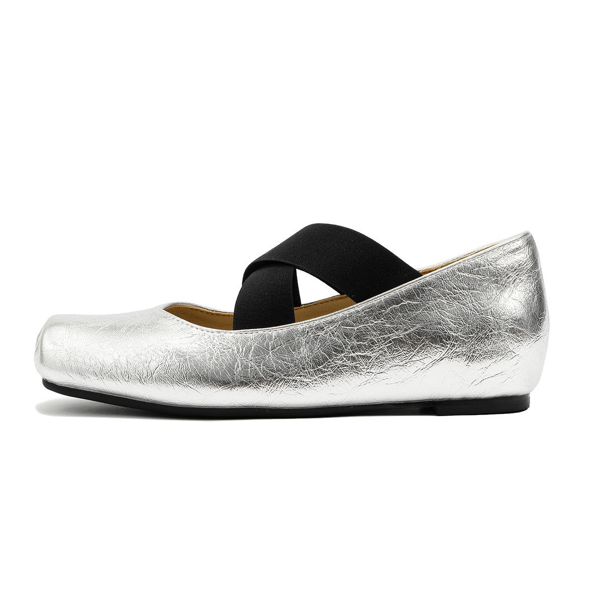 

Кожаные туфли-лодочки женские балетки Мэри Джейн универсальные туфли на толстом каблуке женские туфли французские ретро с открытым верхом балетки осенние 33