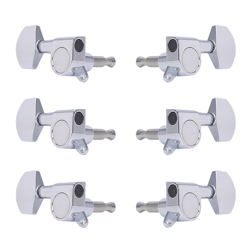 6Pcs Sealed Guitar Tunings Key Machine Head String Tuners Replacement  3L3R Guitar String Tunings Peg Guitar Accessory