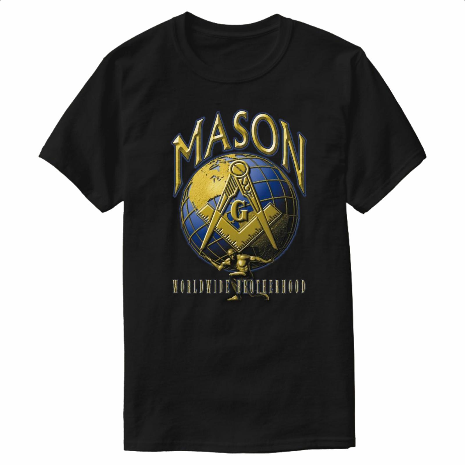 Worldwide Brotherhood Prince Hall Masonic Freemason TShirt 100 Cotton ONeck Summer Short Sleeve Casual Mens Tshirt S