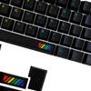Midnight Rainbow Keycaps PBT Dye Sub for MX Hes  Mechanical Keyboard 142 Keys Fits 61 63 64 65 67 68 80