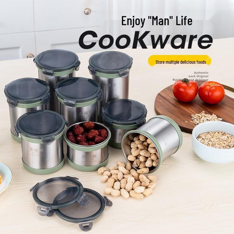 MANLISI Stainless Steel Food Storage Container Set