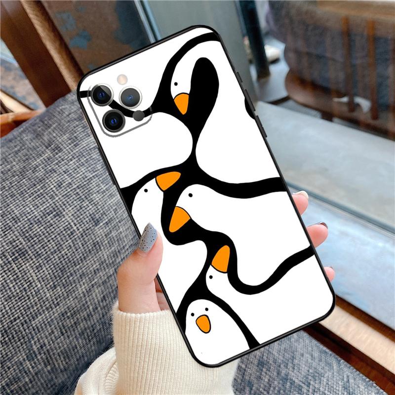 

Cartoon Cute Goose Duck Phone Case For iPhone 16 14 13 12 11 15 Pro Max 12 13 mini XR 15 16 Plus 16e Cover Shell iPhone 12 mini