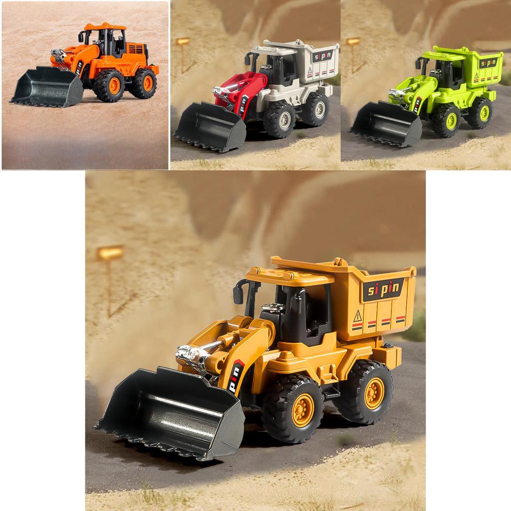 Childrens Bulldozer Model With Alloy Scoop And Inertia Drive For Kids Play And Handeye Coordination Development