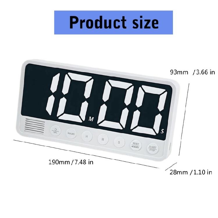 Count Up/Down Timer Digital Timer Stopwatch for Classroom Home Tabletop Timer Magnetic Timer LED Display Cooking Timer