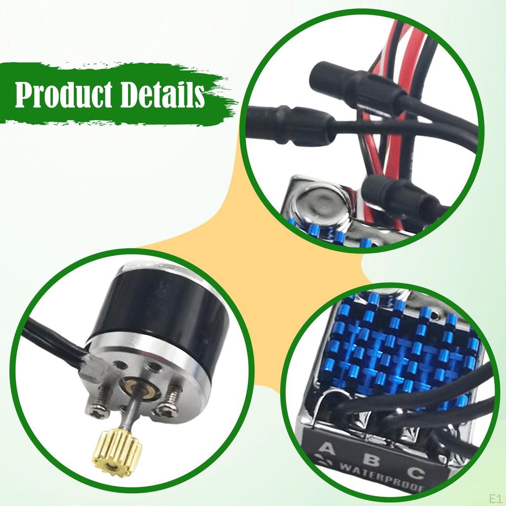 Brushless ESC with Motor Set Spare Parts Electric Speed Controller