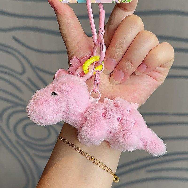 Candy Colored Cute Dinosaur Cartoon Doll Pendant For Backpack Decoration