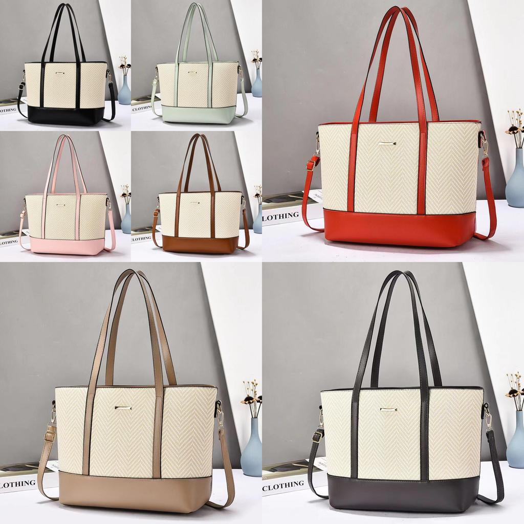 Pu Large Capacity Tote Bag For Women With Multiple Pockets For Daily Use