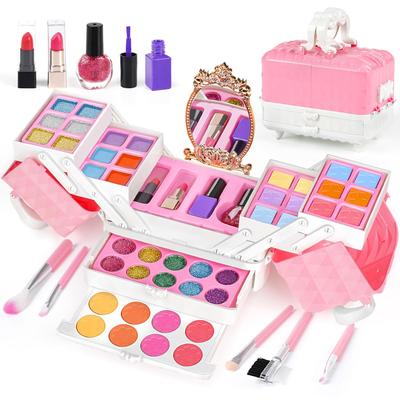Schminkset für Mädchen Schminkset für Mädchen Spielzeug Kinder Schminkset Kinderkosmetik Grundschule Mädchen Geschenk 3 4 5 6 7 8 9 10 11 12 13 Jahre alt