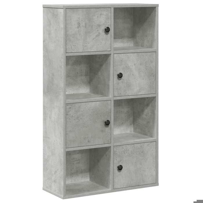 VidaXL Bibliothèque gris béton 60x24x101,5 cm bois d'ingénierie, étagère à livres, support de rangement, support à livres, 860394