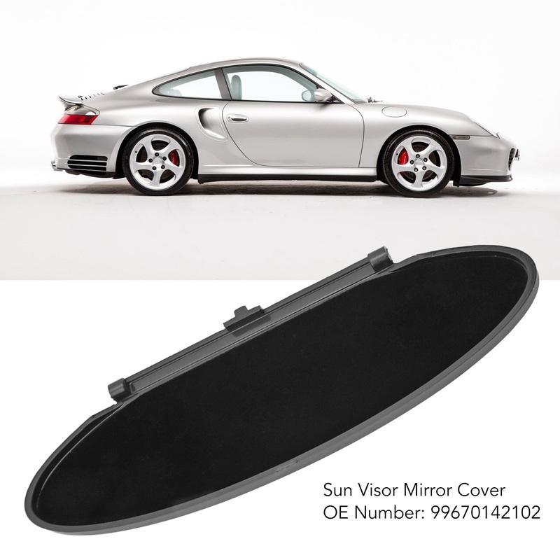 2Pcs Car Sun Visor Mirror Cover 99670142102 Sunvisor Lid Cover Replacement for Porsche Boxster Cayman 986 987 2002-2012