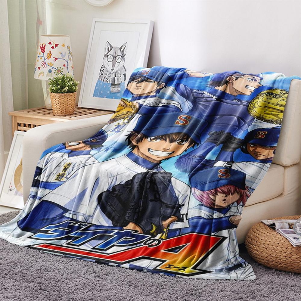 1Pc Ace of Diamond Print Flannel Blanket, High Quality Comfortable for All Seasons, Home Decor, Warmth and Comfort, Perfect for Christmas Gifts