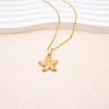 Ocean Starfish Pendant Necklace for Women Gold Plated Stainless Steel Choker Necklace Waterproof Summer Beach Fashion Jewelry