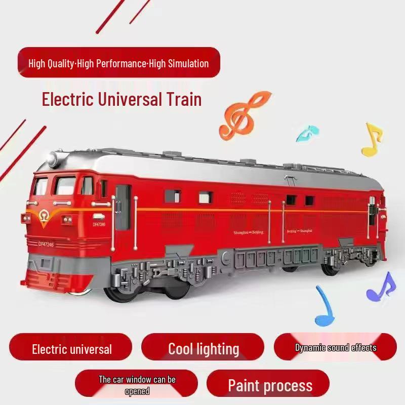 

Игрушечный зеленый поезд Fuxing Hao с инерцией, звуком и светом - Идеальный подарок для мальчиков