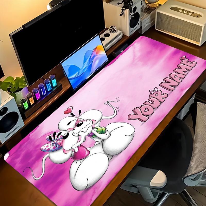 Tappetino per Mouse diddl con Nome Personalizzato Grande Cuscino per Tavolo da Gioco Antiscivolo Laptop Tablet Mousepad Grande Tappetino XXL Mini PC Playmat Con Bordo Bloccato_XIA