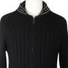 Hermes Zip Up Sweater Black Wool Mens Used