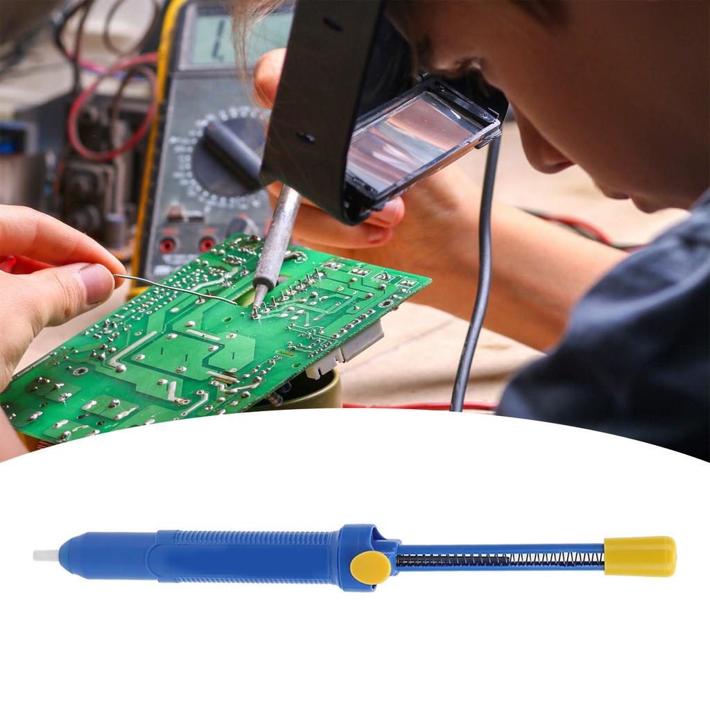 Solder Sucker Manual Powerful ABS Pumping Desoldering Sucker Pen for Electronic Soldering Tools
