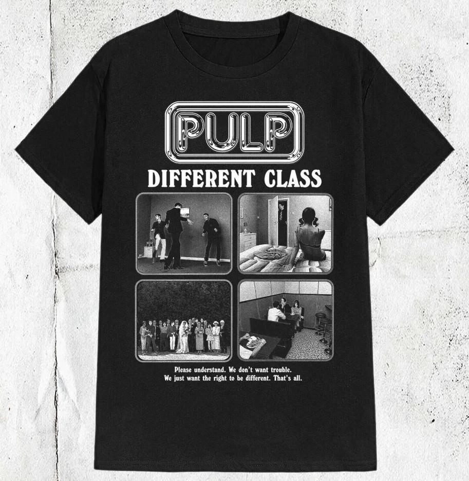 Pulp Band Britpop Different Class T-shirt Unisexe S-5XL