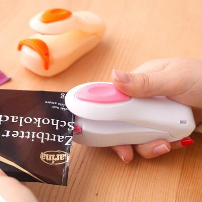 Nützliches Mini-Heißsiegelgerät für Plastiktüten, Impluse Sealer, Handwerkzeug-Set