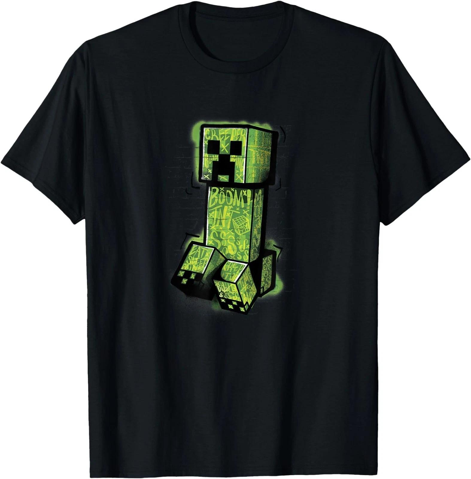 Minecraft Creeper Graffiti Sit T-Shirt 3XL