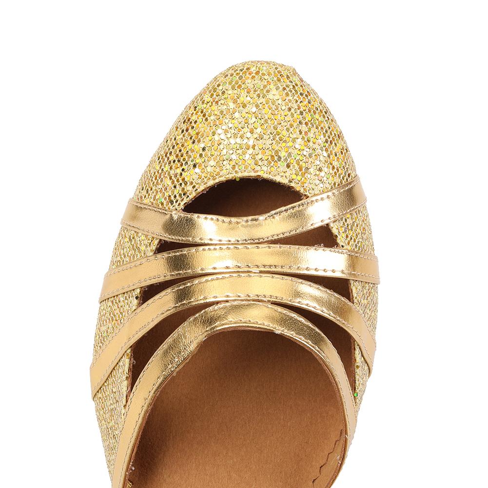 Dam glitter latin moderna sällskapsdansskor Karaktärsdansskor
