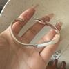 Xiaomi 100% Solid 925 Sterling Silver Retro Bracelet for Women Geometric  Handmade Waved Shape Simple Bracelet Birthday Gift