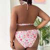 European & American Plus Size Printed Two-Piece Women's Swimsuit - Sexy Beachwear
