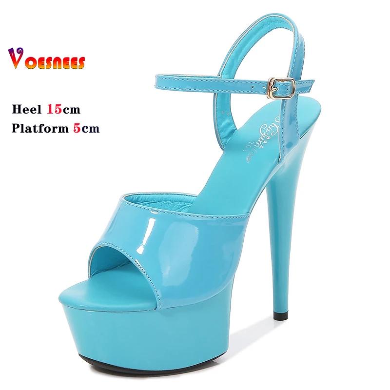 Womens Shoes 15 CM 6inchs Pole Dance Shoes Stripper High Heels for Women Sexy Show Shoes Sandals Party Platform Wedding Footwear