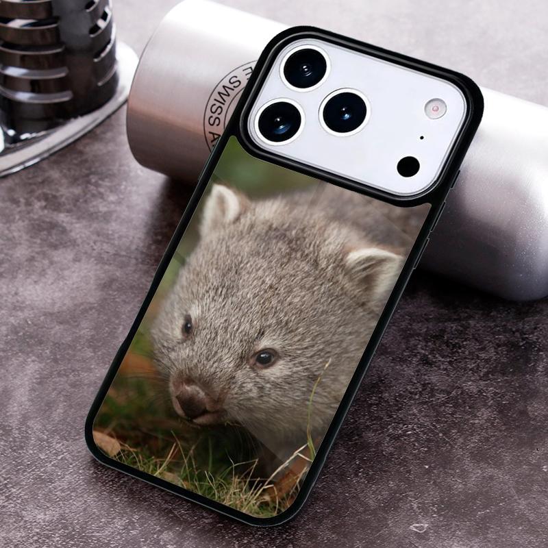 

Cute Baby Wombat Phone Case For iPhone 17 16 15 14 13 12 11 Pro Max Plus 17Air Soft Silicone Cover iPhone 16