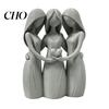 Delicate Detail Figurine Sisters Friendship Statue 3D Printed 3 for Living Modern Minimalist Sculpture Room Office Dorm Apartment Home Decor Heartfelt