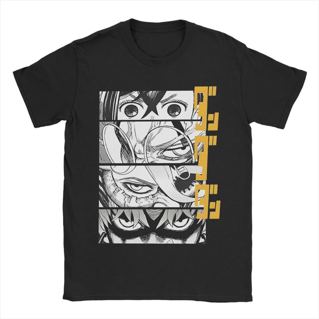 Drucken Dandadan Anime T-Shirt Herren Rundhals Kurzarm Kleidung Okarun Baumwolle Sommer OberteileOberteile