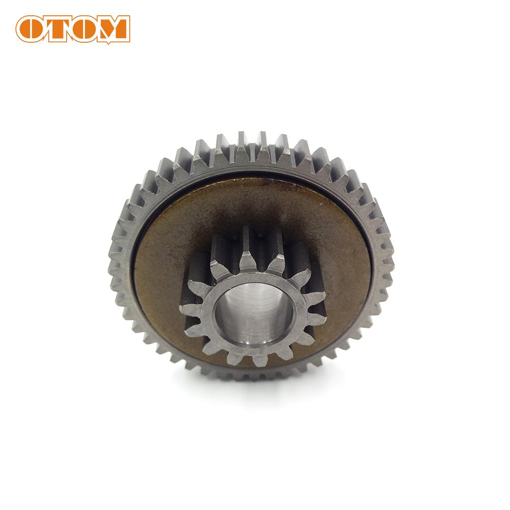 For NC250 Engine Motorcycle 45T Start Double Gear Big Friction ZONGSHEN ZS177MM HJ250H KEWS Motocross Starter Reduction Gear