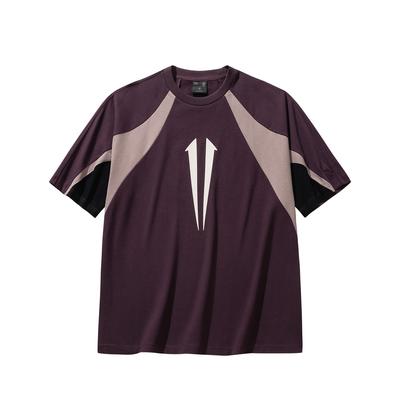 Kyrie Basketball Series Casual Versatile Loose Knit Couple T-Shirt Unisex Tops Crimson Rose-Brown 972611101-3
