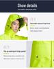 Rainproof Three-Layer Composite Raincoat and Pants Set with Reflective Safety for Traffic Duty
