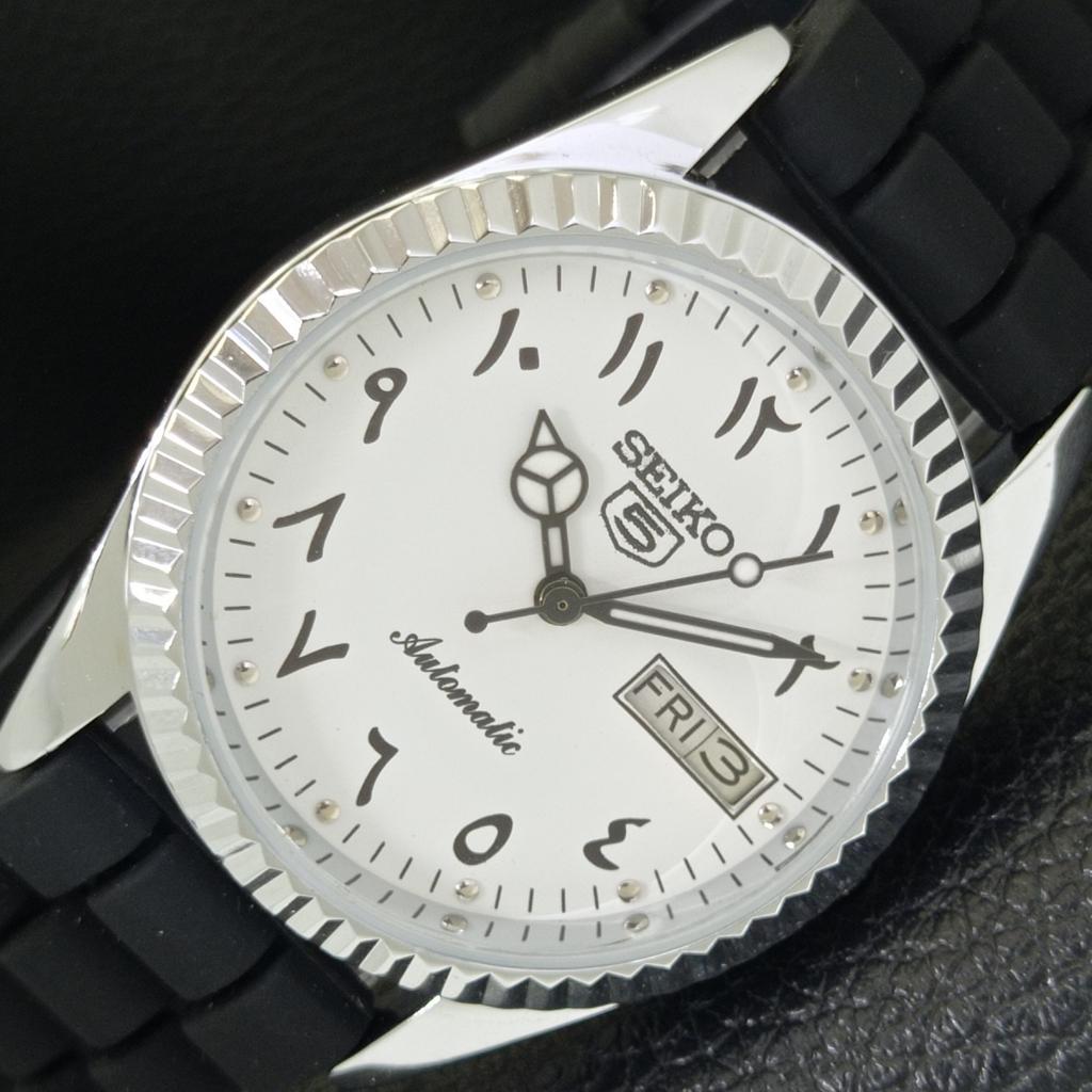 

VINTAGE REFURBISHED SEIKO 5 AUTOMATIC 6309A JAPAN MENS ARABIC WATCH a441466-5 Sk-a441466