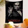 The Penguin Tapestry Wall Hanging, Gotham Crime Series Art, DC Villain Wall Decor for Bedroom Man Cave