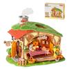 Rolife Fluffy Grove Kit de Casa en Miniatura DIY Casa de Muñecas de Madera de 229 Piezas Rompecabezas 3D Kit de Construcción de Modelo de Casa de Muñecas en Miniatura con Luz LED para Decoración del Hogar Regalo