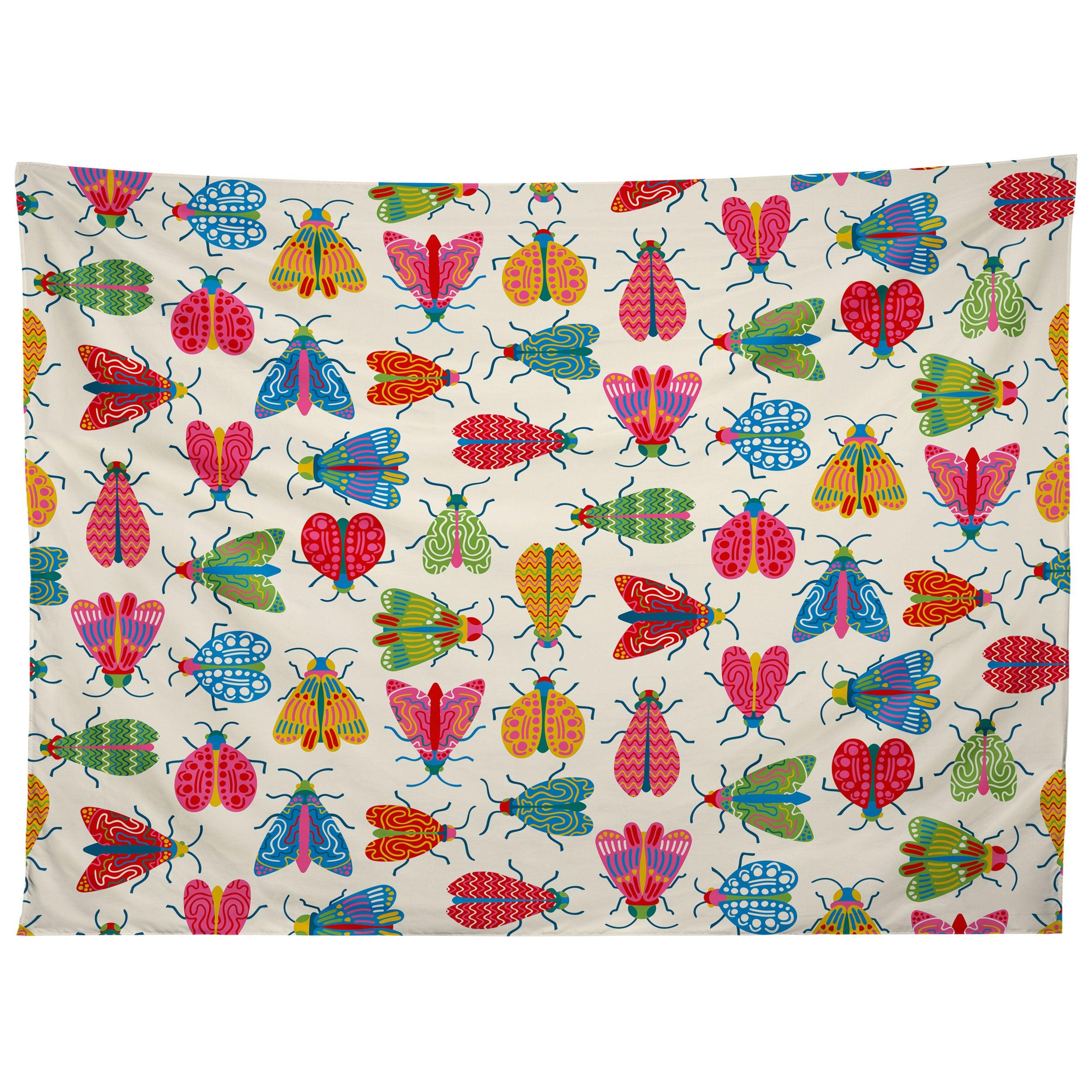 WONDERFUL WINGED INSECTS tapestry 75x100 чёрный