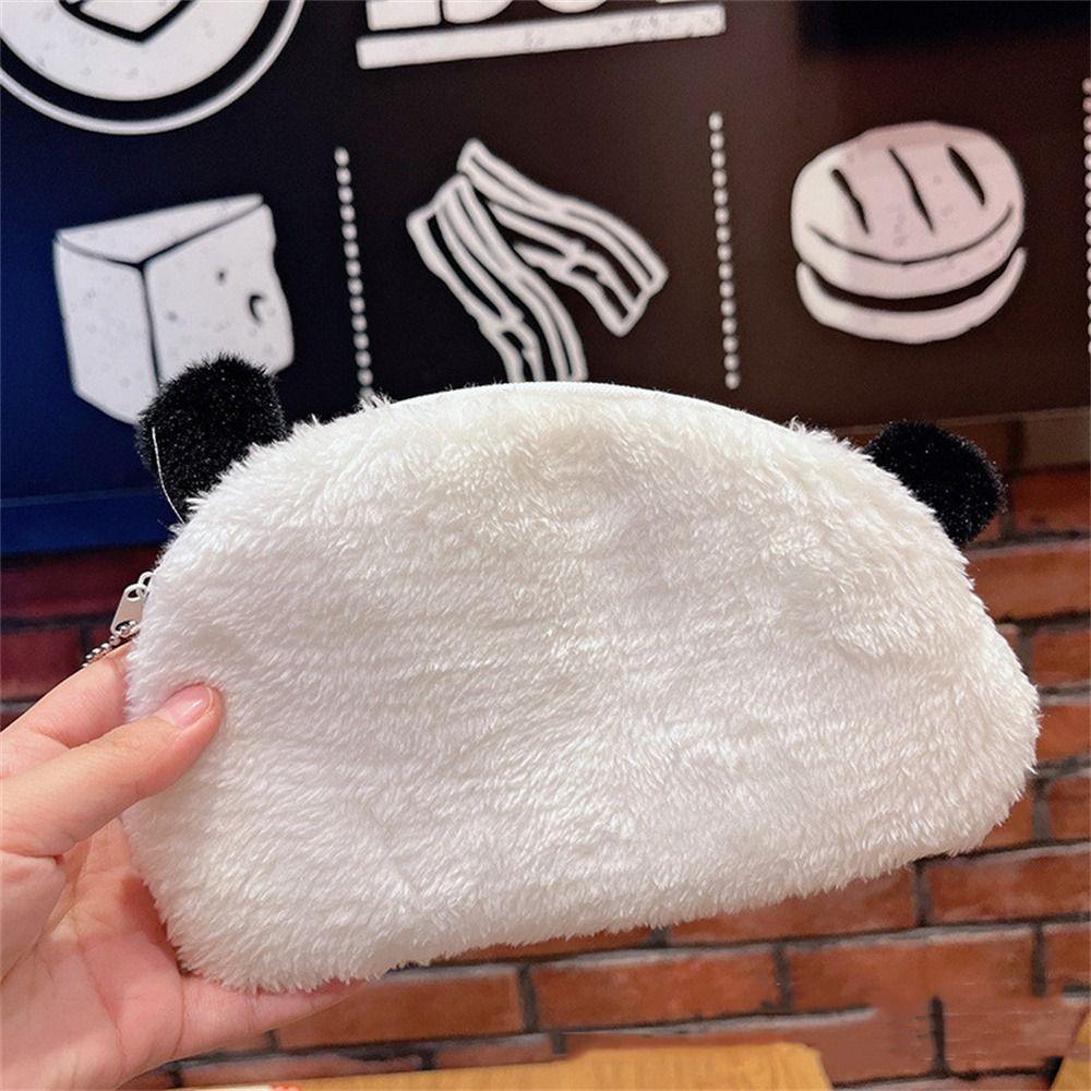 Stuffed Bag Plush Pencil Case Cartoon Dog Studnet Pen Bag Stationery Storage Bag  Cosmetic Bag