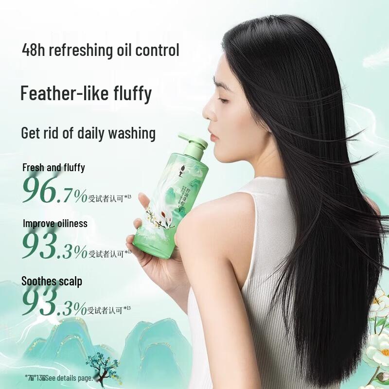 Adolph Tea Bran Ice Care Oil Control Fluffy Shampoo