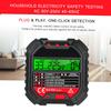 Outlet Tester with Voltage Display 90-250V Socket Tester Automatic Electric Circuit Polarity Voltage Detector Breaker Finder HT1