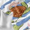 Ocean Turtle Pattern Sheet Three-Piece Digital Printed Sheet Bedding Set Adult Children