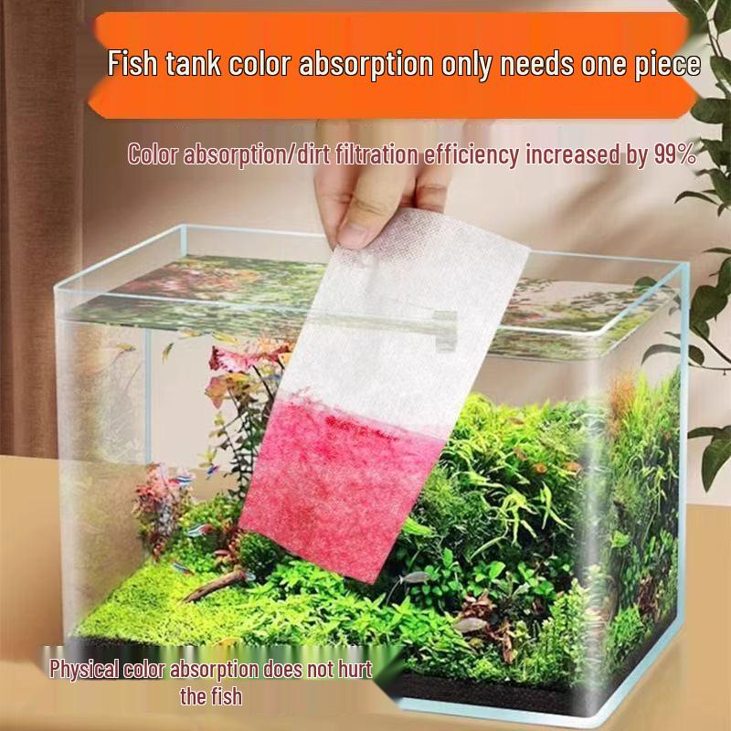 Aquarium Water Clarifier Pads - Eliminate Yellow and Green Stains for Clear, Purified Water