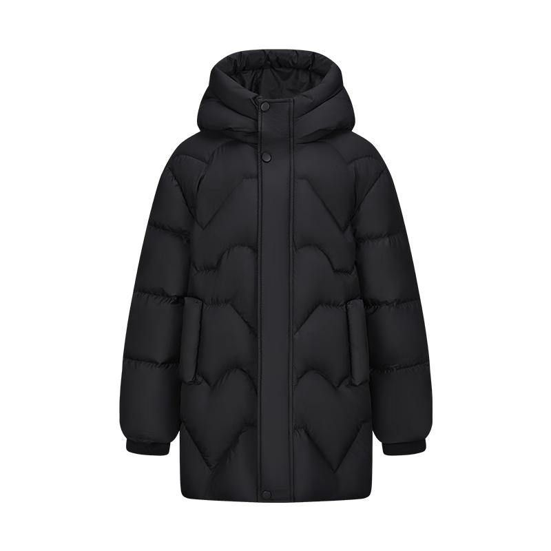 XueZhongFei Unisex Kids' Thickened Mid-Length Winter Down Jacket