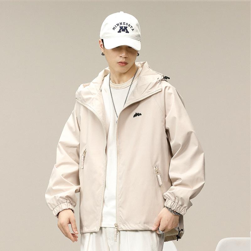 Japanese Trendy Jacket Men'S Loose Large Size Spring Outdoor Casual Mountaineering Jacket Fashion Sports Hooded