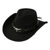 High-End Western Ethnic Tibetan Wool Felt Fedora Hat