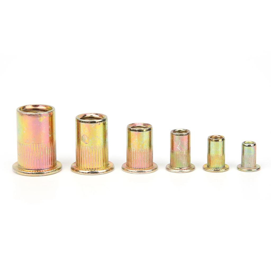 175Pcs Rivet Nut ColorPlated Zinc Steel M3456810 Metric British System Combination