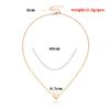 Valentine's Day Heart Pendant Clavicle Chain Necklace for Women