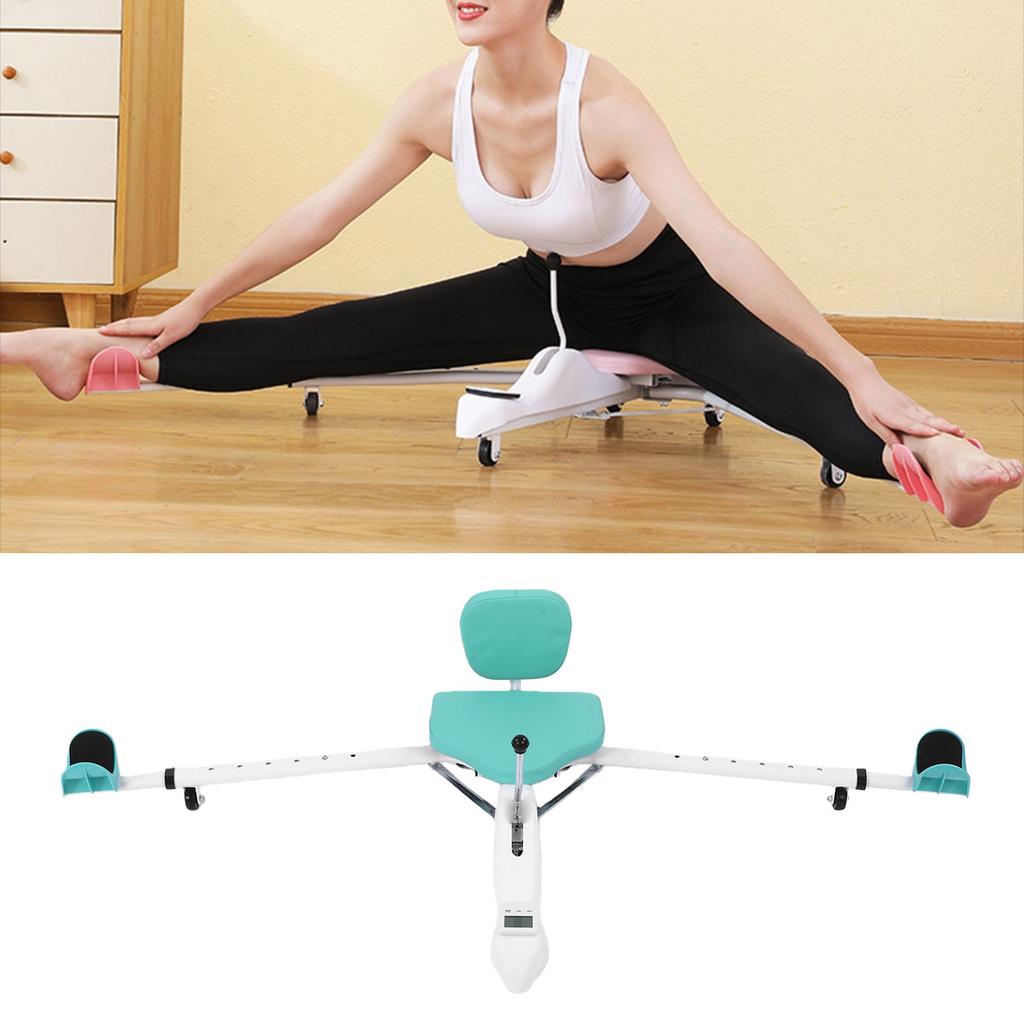 Split Machine Leg Stretcher Machine 180 degrees Expansion 330 Lbs Stretching Machine with PU Seat Back Rest Timer for Flexibility