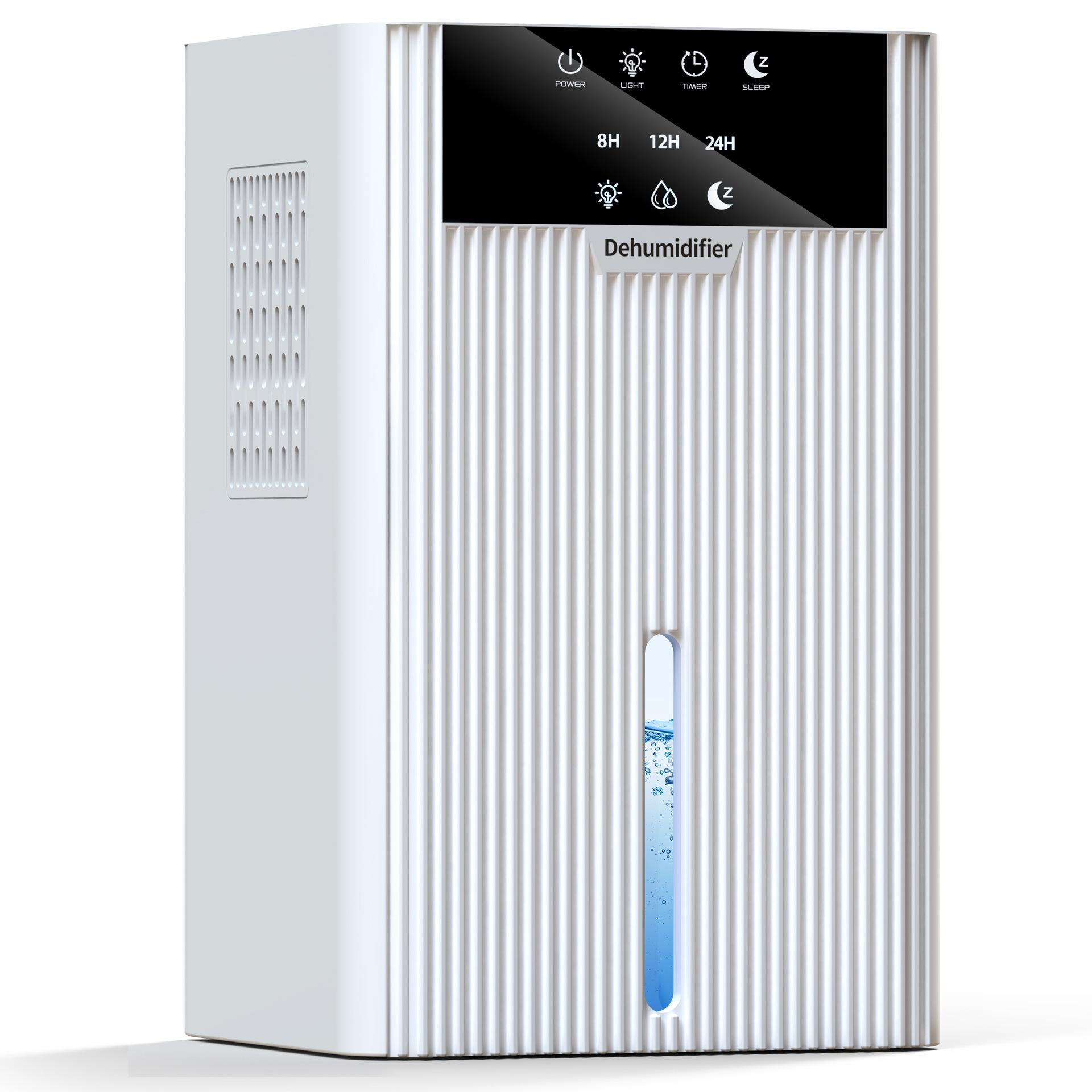 

Portable Mini Dehumidifier 2.2L Water Tank for Living Room Bedroom Indoor Home Use - Efficient Air Moisture Absorber UK Plug білий